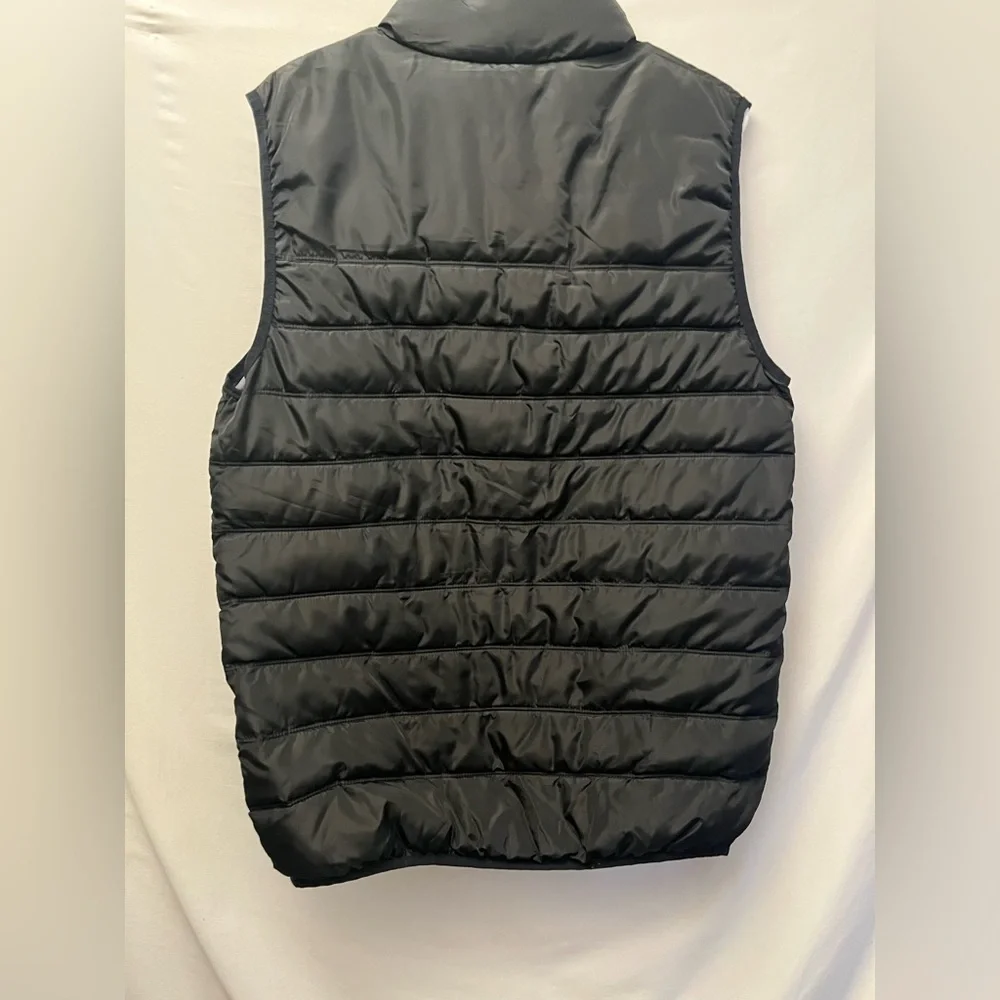 Elevate Men's Mercer POPEYES Logo Insulated Black Puffer Zippered Vest Small